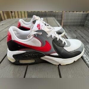 Nike Air Max with Red, Black, and White Accents
